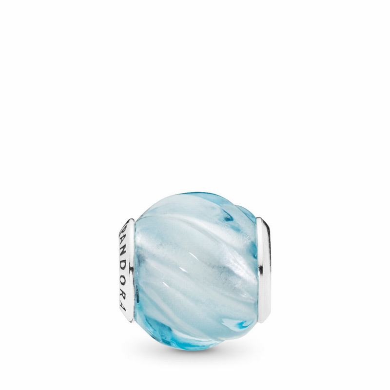 Pandora Blue Ripples Charm Silver Egypt VF7296315